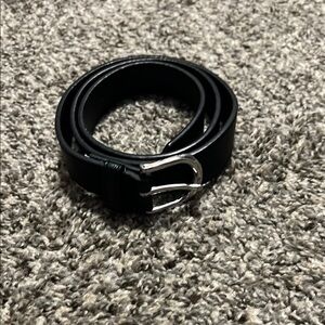 Men's Black Leather Belt